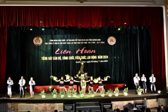 Công đoàn Quỹ Bảo vệ và Phát triển rừng tỉnh Quảng Nam tham gia Liên hoan tiếng hát cán bộ, công chức, viên chức và người lao động năm 2024
