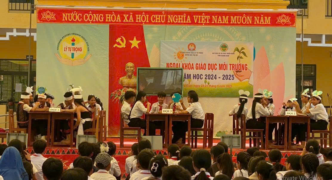 Hoạt động ngoại khóa về giáo dục môi trường trong học đường tại huyện Bắc Trà My và huyện Đại Lộc